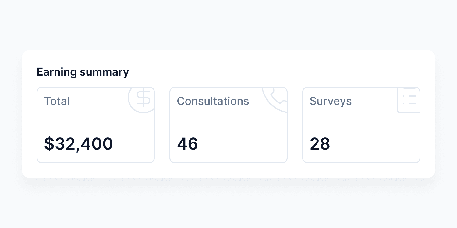 See your earnings screenshot