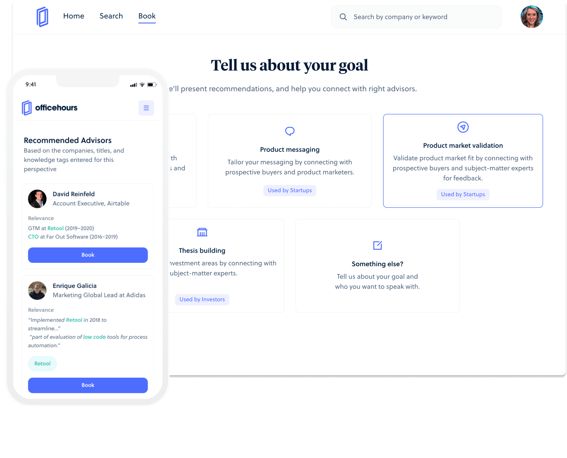 Office Hours Pro interface